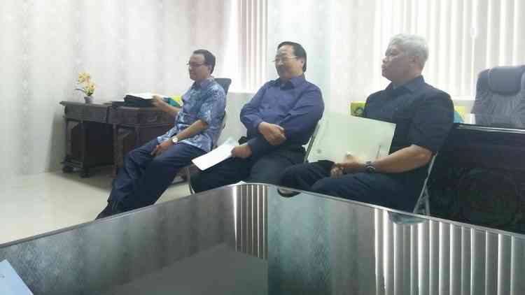 Konferensi pers oleh Ketua Senat dan Panitia Pemilihan Bakal Calon Rektor UM (lian)