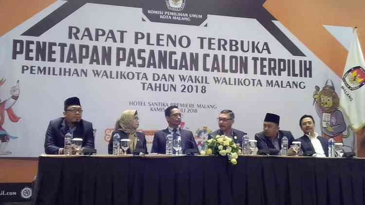 Resmi, KPU Tetapkan Sutiaji – Sofyan Edi Sebagai Wali Kota dan Wakil Wali Kota Malang