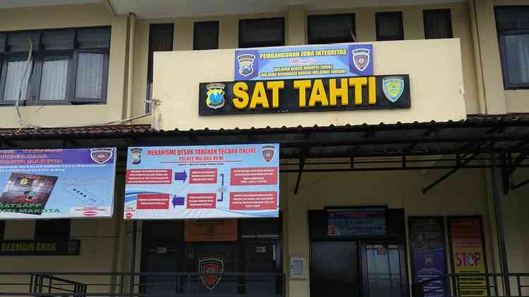 Sat Tahti Polres Malang Kota. (deny rahmawan)
