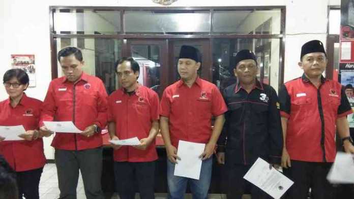 Struktur dan komposisi pengurus DPC PDIP Kota Malang. (deny rahmawan)
