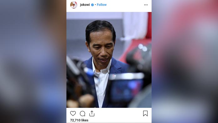 Di Instagram, Jokowi Komentari Kasus Korupsi DPRD Kota Malang.