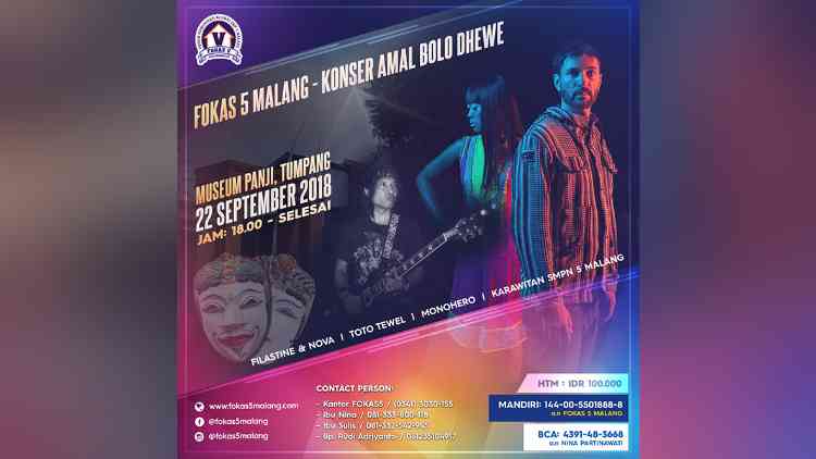 Konser Amal Bolo Dhewe FOKAS 5 Malang. (Aziz Ramadani/MVoice)