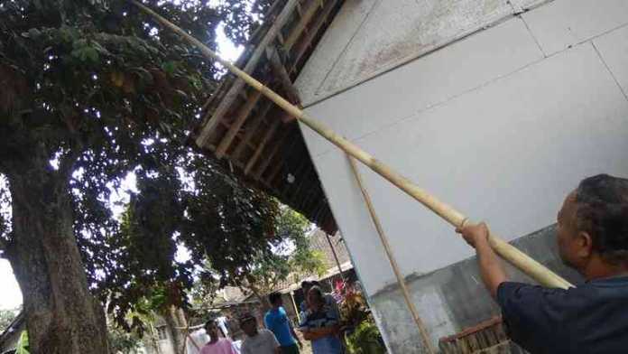 Lokasi jatuhnya korban. (deny rahmawan)