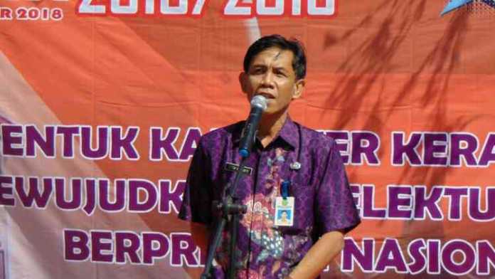 Sekretaris Disdik Kota Malang, Totok Kasianto. (Lisdya)
