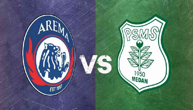 Arema FC vs PSMS Medan. (Mvoice)