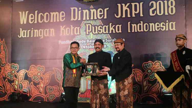 Wali Kota Malang Sutiaji menghadiri HUT Dasawarsa Jaringan Kota Pusaka Indonesia (JKPI) di Kota Surakarta. (Humas Pemkot Malang)