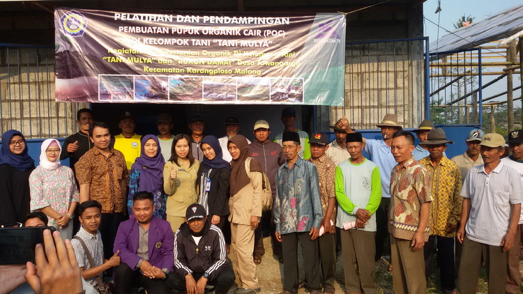 Tim PKM Unitri, Dukung Poktan Tani Tawangargo Jadi Desa Organik