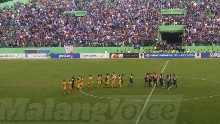 Arema FC Lolos Babak 32 Besar Piala Indonesia Usai Kalahkan Metro FC