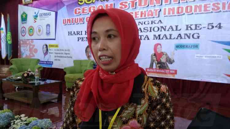 Seksi Kesehatan Keluarga dan Gizi Dinas Kesehatan Kota Malang, Meifta Eti Winindar. (Lisdya)