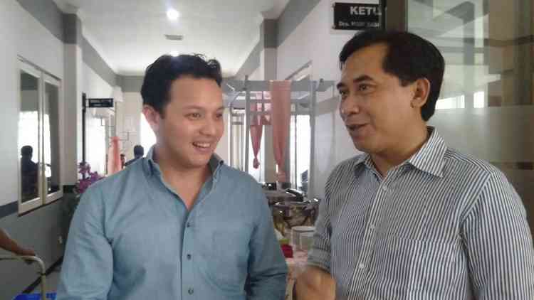 Moreno Soeprapto saat melakukan kunjungan ke DPRD Kabupaten Malang. (Toski D)