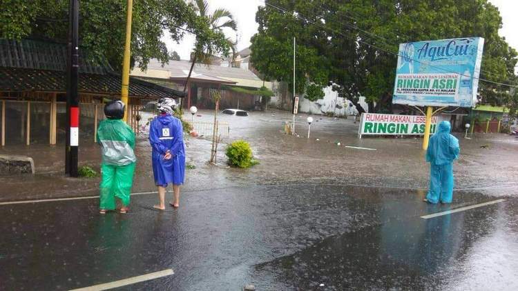 Hujan Deras, Kota Malang Direndam Banjir