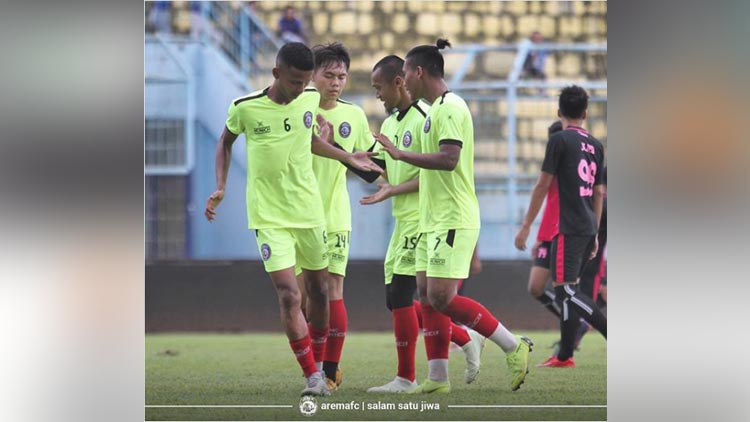 Uji Coba Lawan Tim Tanobel FC, Arema FC Menang 7-0