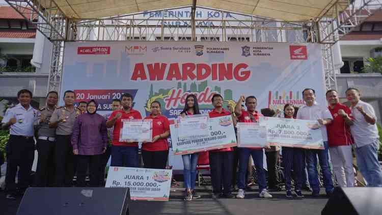 MPM Gelar Awarding Honda Safety Riding Kelana Kota Surabaya 2018
