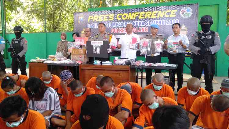 Operasi 12 Hari, Polres Malang Berhasil Ungkap 81 Kasus Narkoba