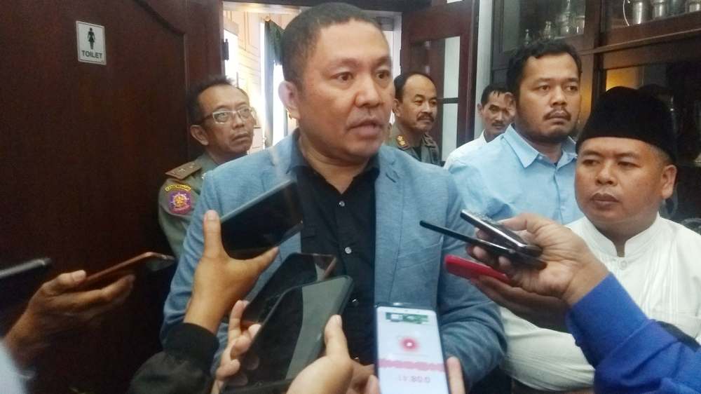 Manager Oppo Indonesia Bidang Legal, ekspatriat dan Relations Government Antonius Eliseus Rasi Wangge di Balai Kota Malang, Rabu (22/5).