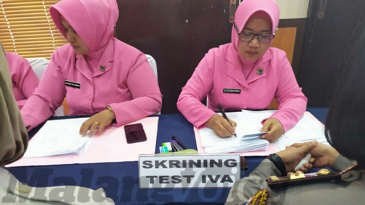 Waspasa Dini Kanker Rahim, Bhayangkari Cabang Malang Kota Adakan Tes IVA dan Sadanis