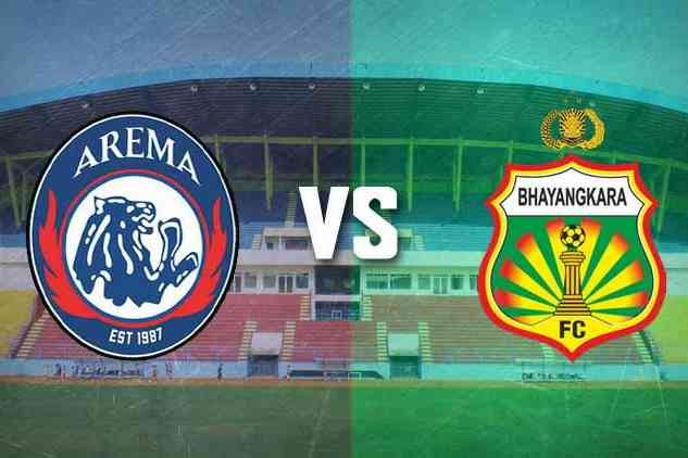 Arema FC vs Bhayangkara FC. (MVoice)