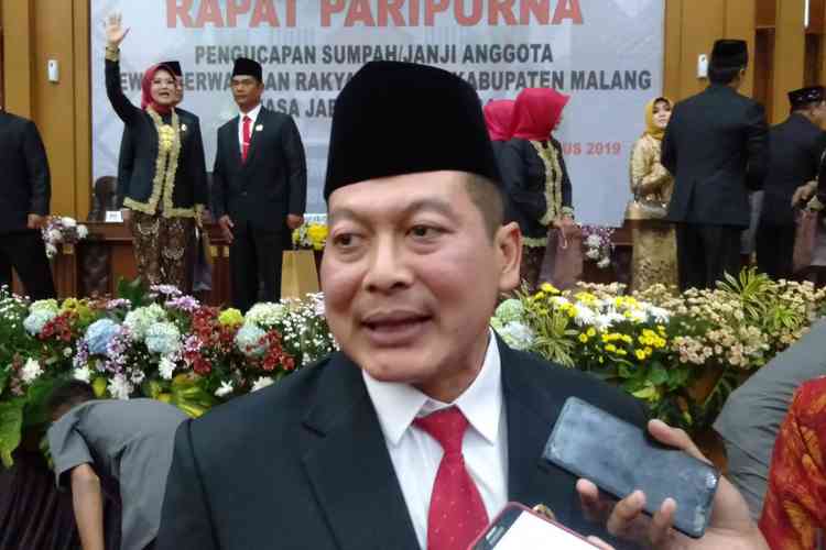 Ketua DPRD Kabupaten Malang sementara, Didik Gatot Subroto. (Toski D).