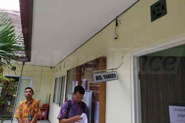CCTV yang dirusak rampok di Dinkes Kota Malang. (deny rahmawan)