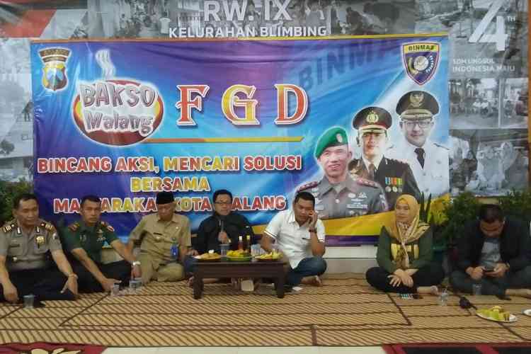 FGD Bakso Malang di RW IX Kelurahan Blimbing. (Istimewa)