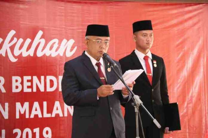 Prosesi pengetahuan anggota paskibraka Kabupaten Malang. (Istimewa/humas).