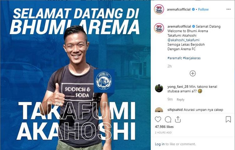 Instagram Arema FC Official.