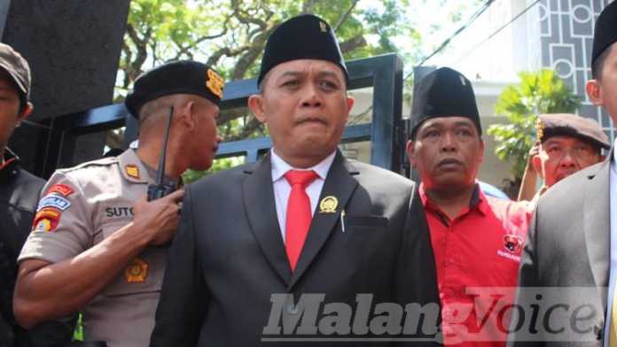 Ketua Sementara DPRD Kota Malang Made Rian Diana. (Aziz Ramadani MVoice)