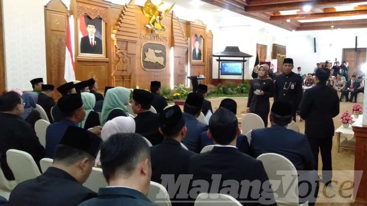 Suasana Gedung Negara Grahadi Surabaya. (Toski D)