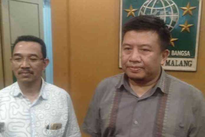 Sekretaris DPC PKB Kabupaten Malang, Muslimin saat ditemui di kantor DPC PKB Kabupaten Malang. (Toski D).