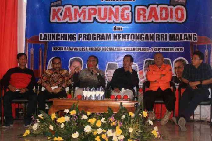 Suasana launching Kampung Radio. (Istimewa).
