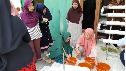 Pelatihan program PKM Polinema di Merjosari, Kota Malang. (Istimewa)