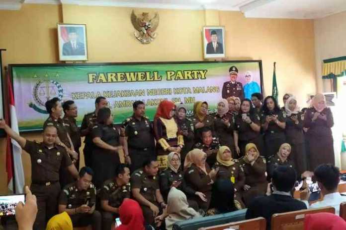 Farewell party Kajari Kota Malang. (deny rahmawan)