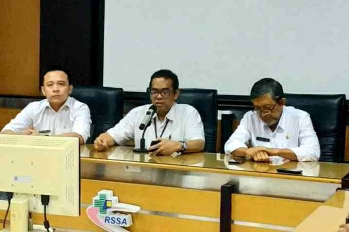 Konferensi pers RSSA Malang terkait pasien suspect Coronavirus. (Lisdya)