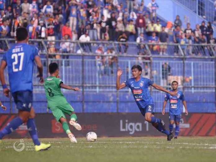 Arema FC saat menjamu lawannya di Stadion Kanjuruhan. (Dok. Liga 1 2019)