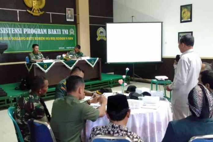 Suasana sosialisasi Asisensi Teknis Program Bakti TNI. (Toski D)