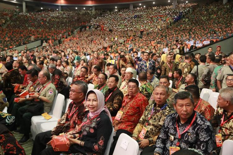 Wali Kota Malang Sutiaji menghadiri rapat koordinasi nasional penanggulangan bencana 2020 di Sentul, Bogor, Jawa Barat, 3 - 4 Februari. (Humas Pemkot Malang)