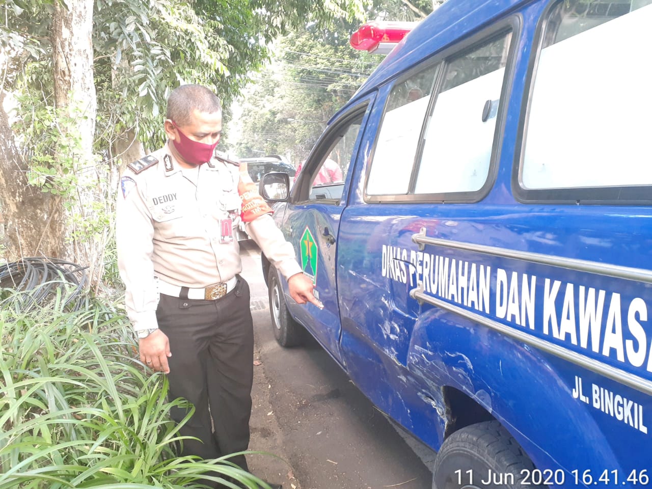 Ambulans Ditabrak Datsun di Rajabali, Nihil Korban Jiwa