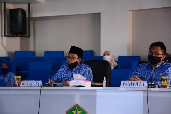 Wali Kota Malang, Sutiaji bersama Wakil Wali Kota Malang Sofyan Edi Jarwoko