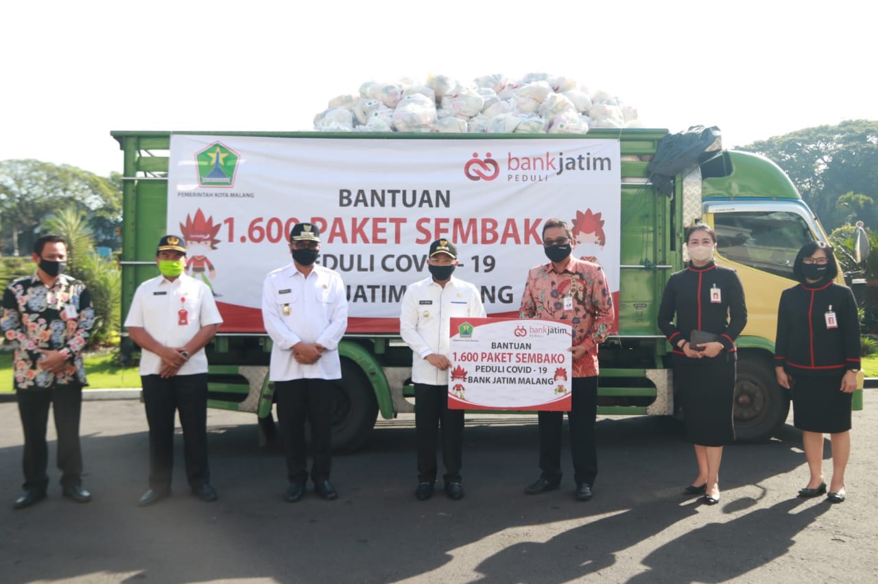 Pemkot Malang Terima 1.600 Paket Sembako dari Bank Jatim
