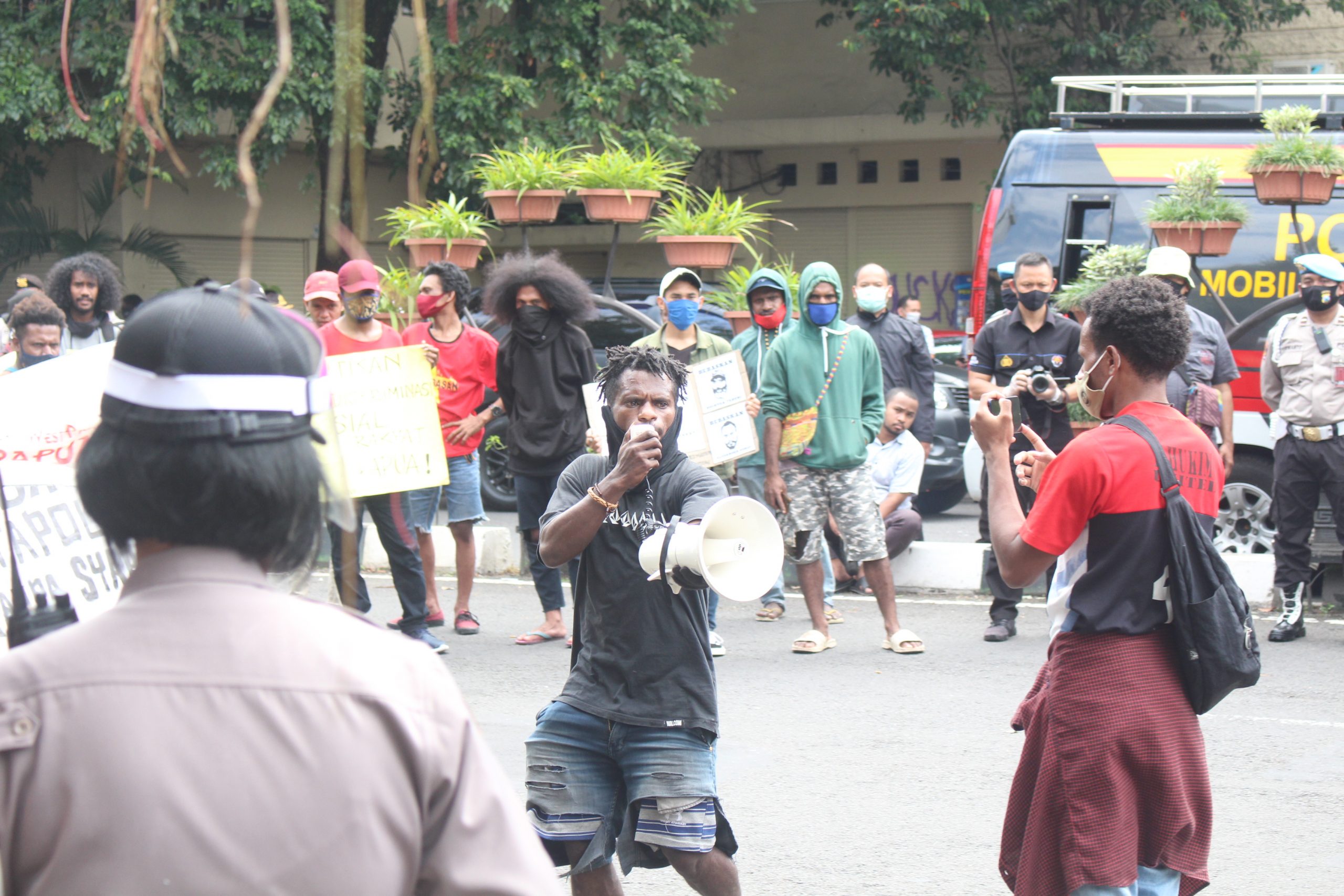 Demonstrasi Tuntut Bebaskan Tapol Papua Berjalan Damai