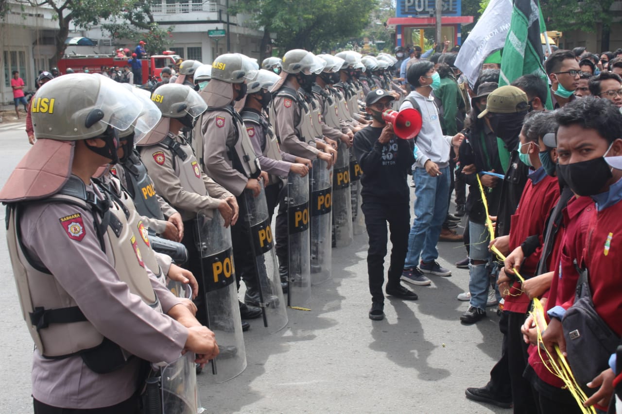 Unjuk Rasa Tertib Tanpa Ricuh, Kapolresta Beri Apresiasi Demonstran