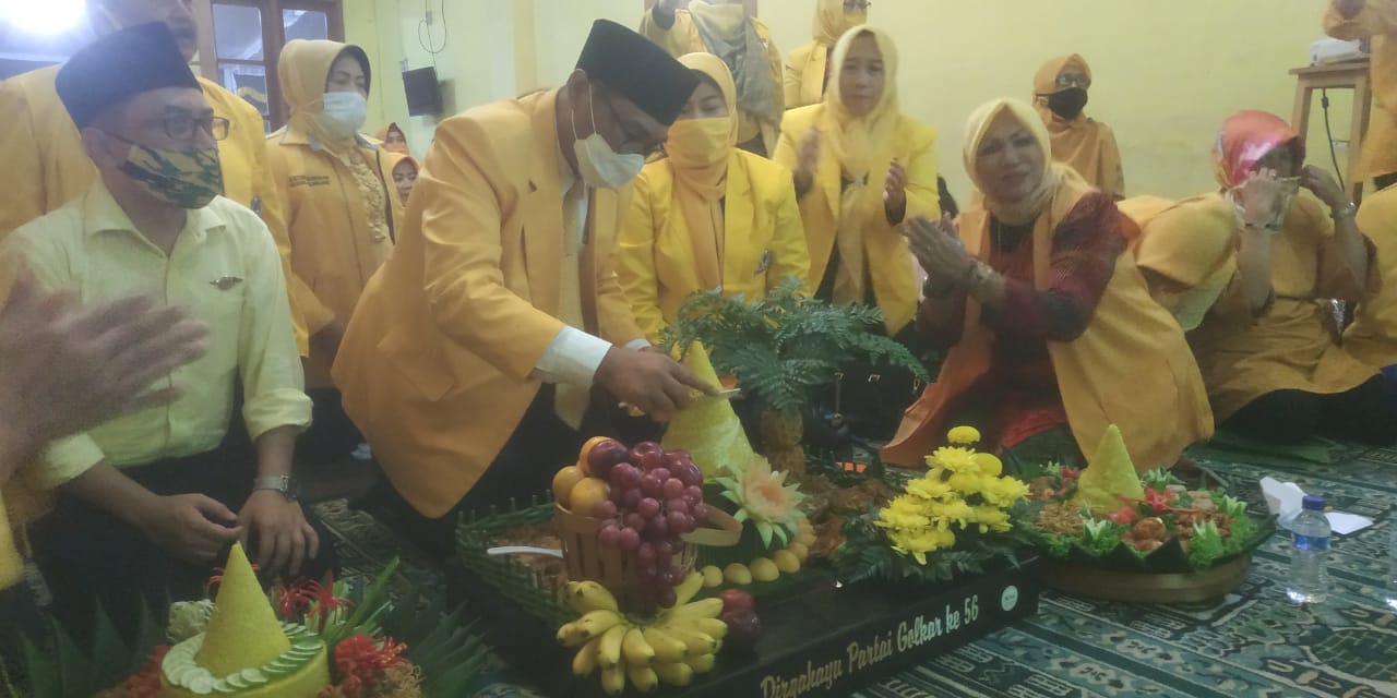 Golkar Kota Malang Tasyakuran HUT ke-56, Live Serentak Seluruh Indonesia