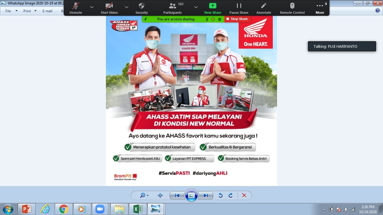 Bersama Dinkes Kota Surabaya, MPM Honda Jatim Adakan Webinar untuk 250 Nakes