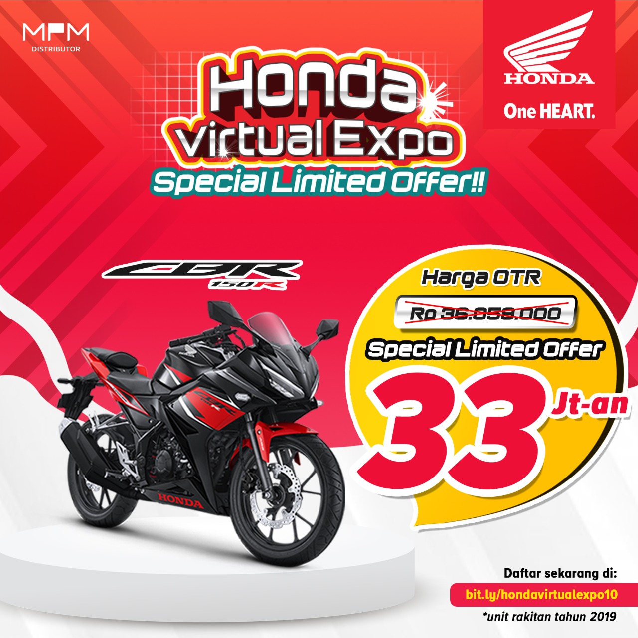 Honda Virtual Expo Special Limited Offer Hadir Kembali, Hanya 3 Hari!