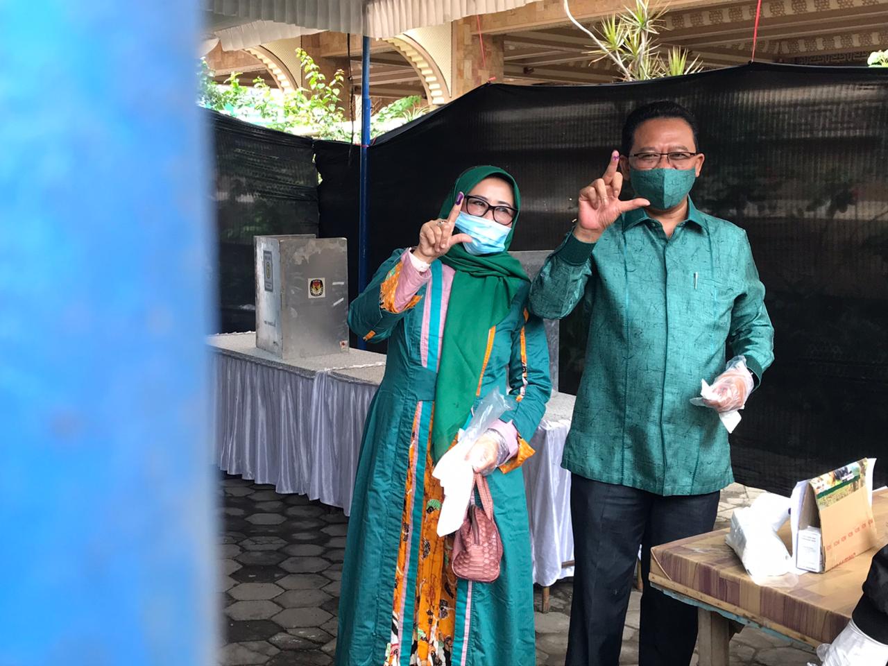 Nyoblos di Karangploso, Gus Ali Doakan Ladub Pimpin Kabupaten Malang