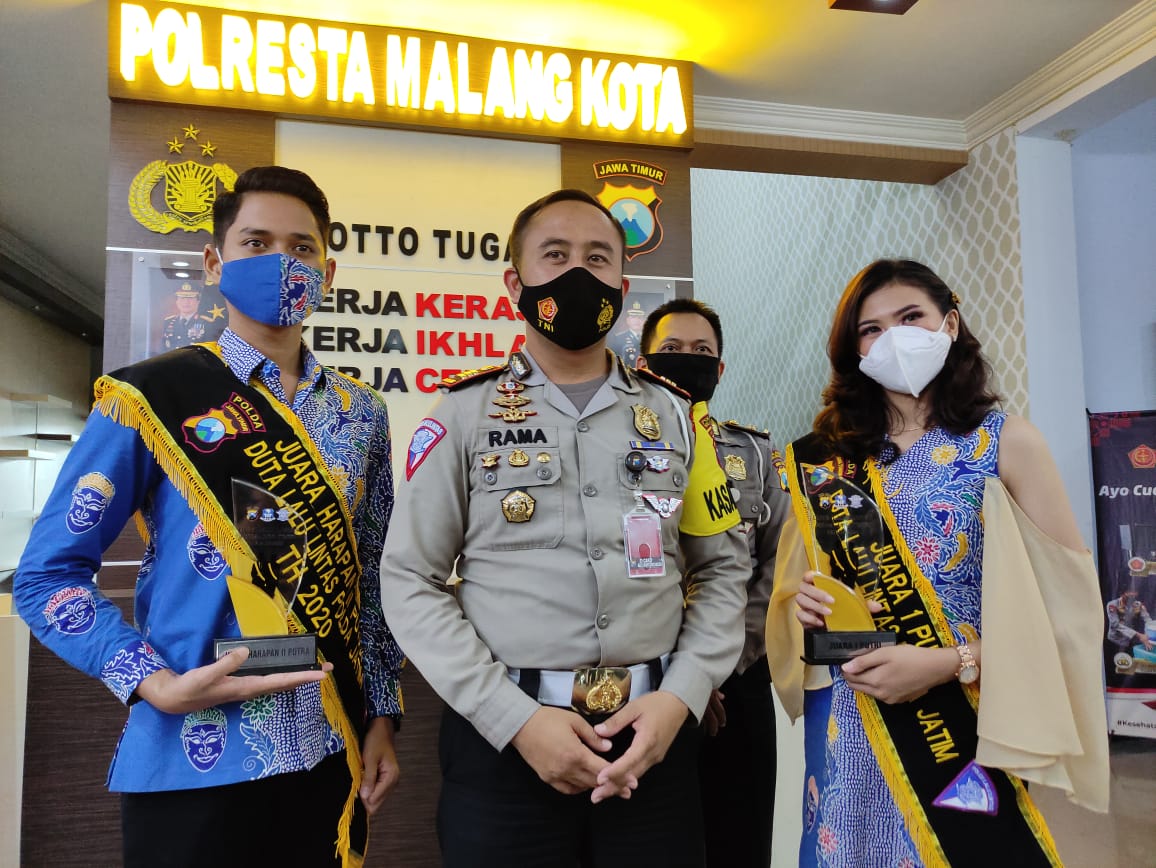 Wakil Polresta Malang Kota Sabet Juara 1 Duta Lalu Lintas Jatim