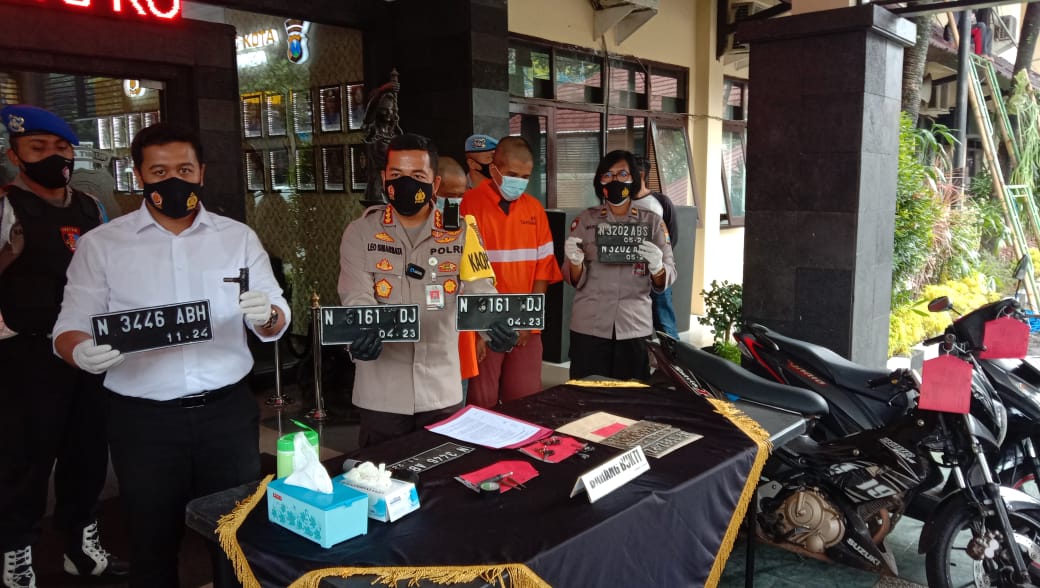 Dalang Pencurian Motor Tiga TKP di Kota Malang Diringkus Polisi