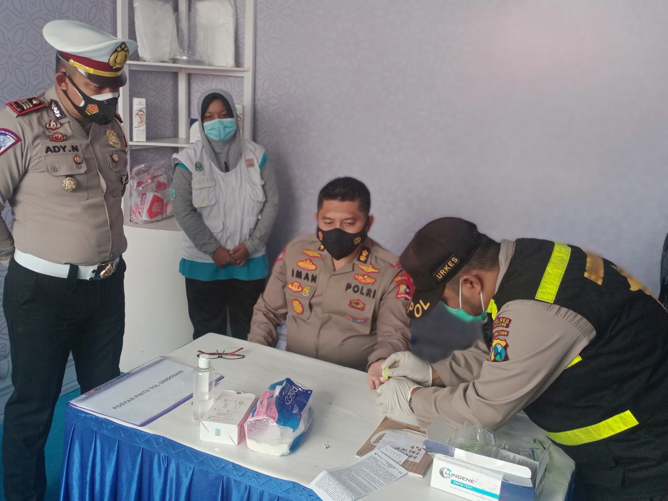 Tim Korlantas Mabes Polri Tinjau Kesiapan Pos Pengamanan dan Pelayanan di Kabupaten Malang