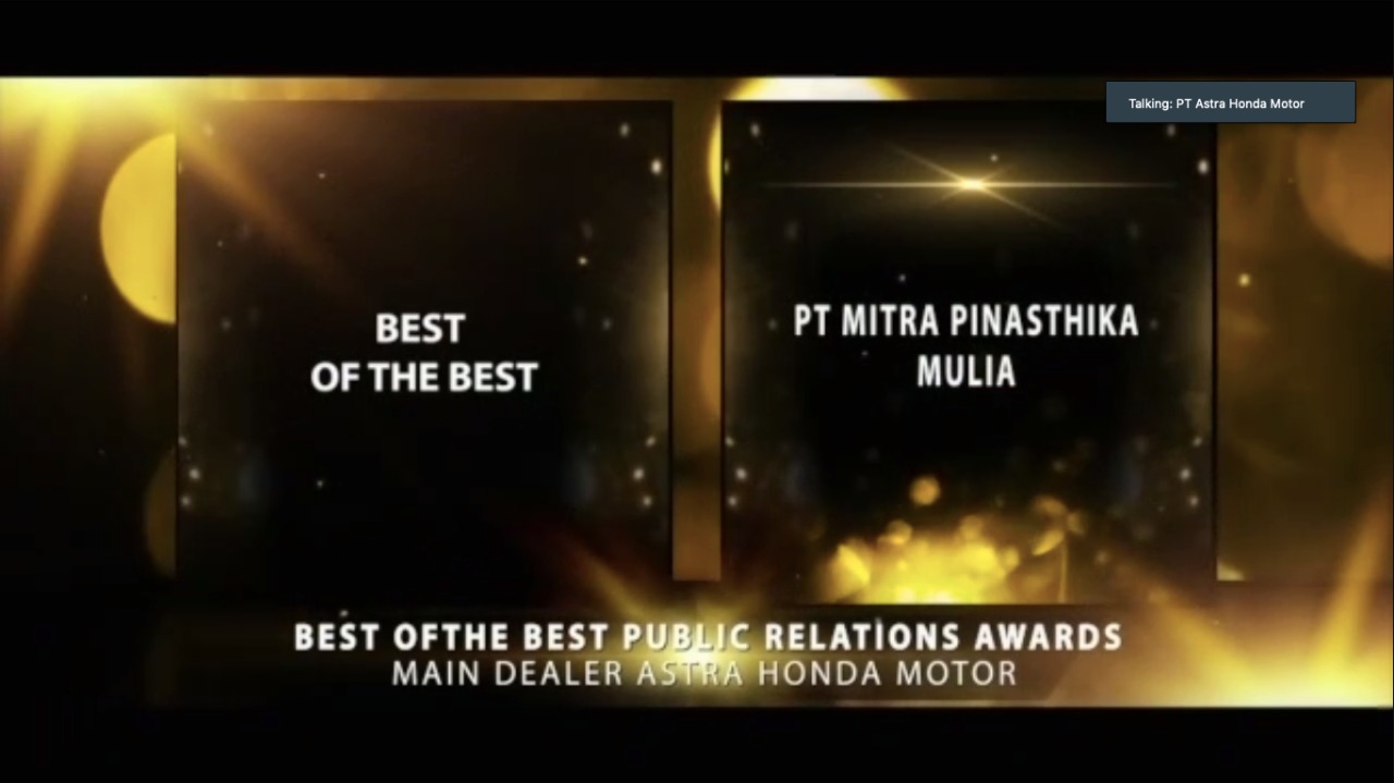 MPM Honda Jatim Kembali Raih Best of The Best Public Relation Honda Award