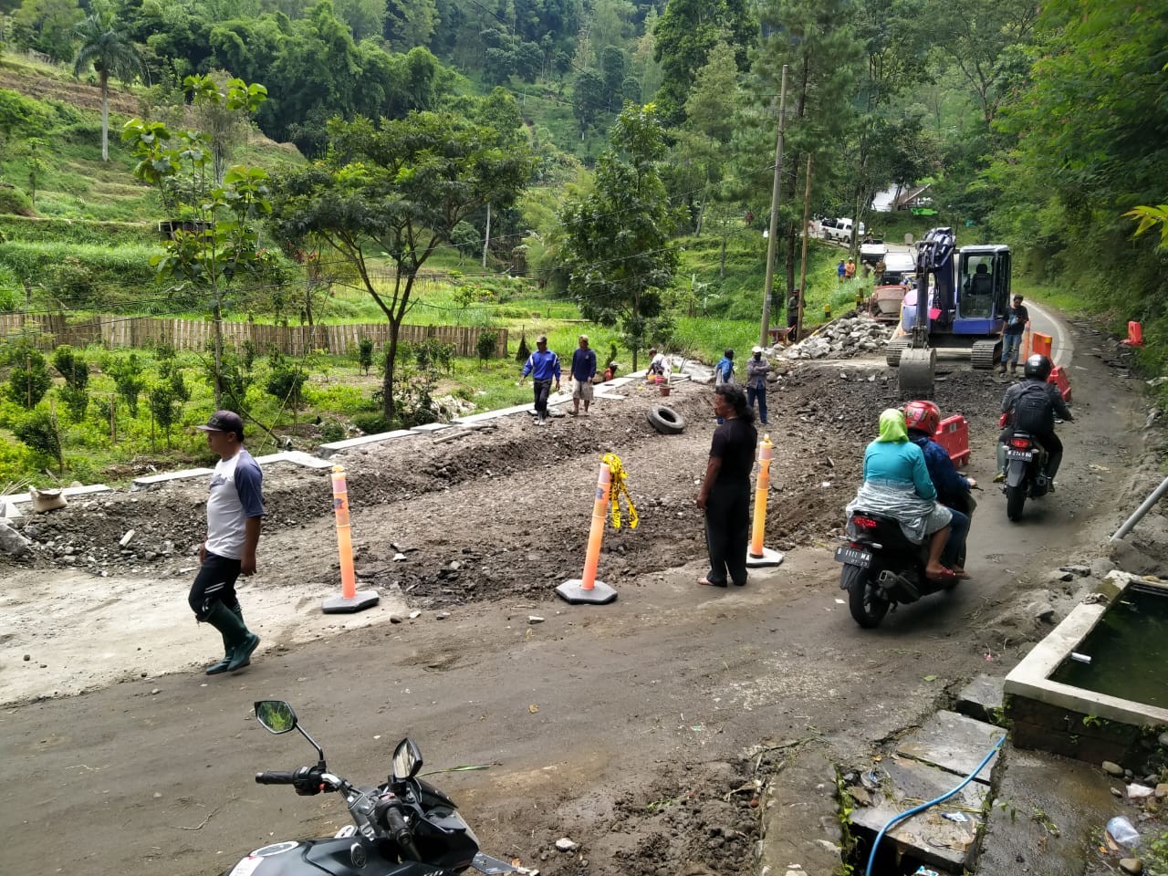 60 Persen Pembangunan, Akhir Pekan Jalan Provinsi Kediri-Batu di Pujon Dapat Dilewati